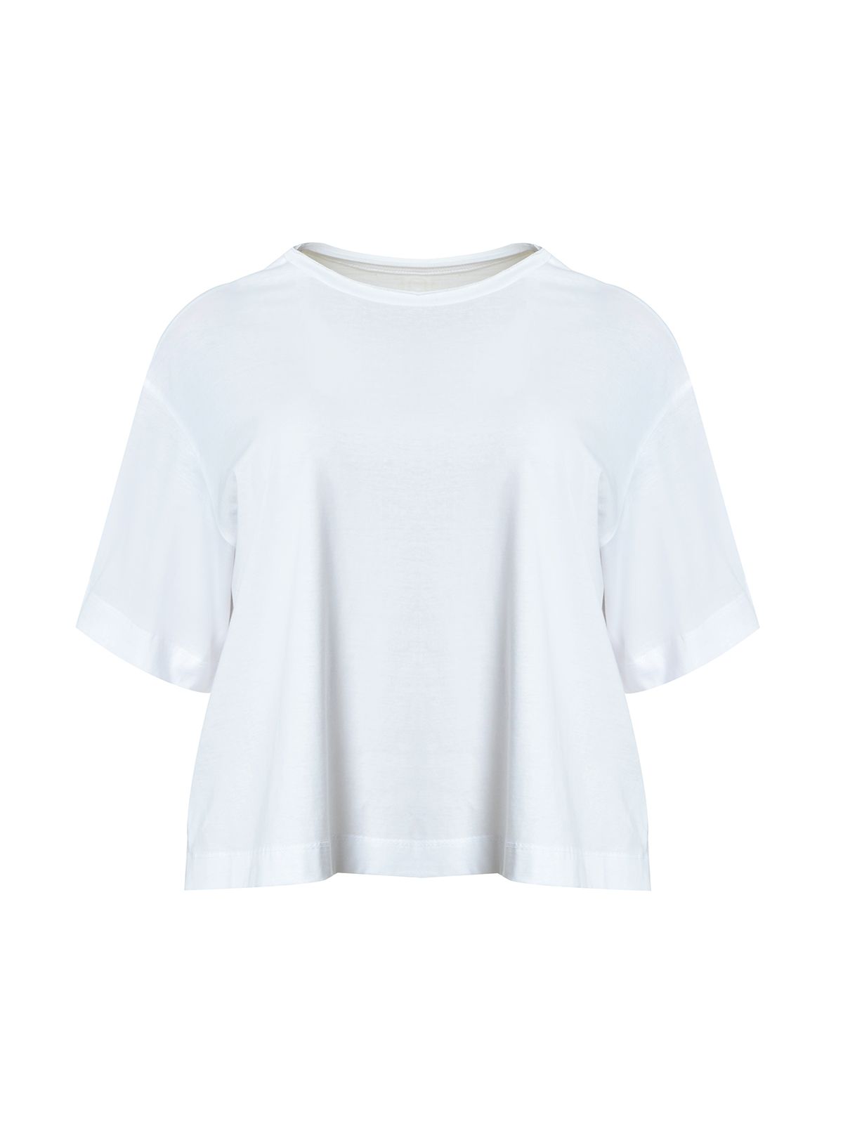 Mat Fashion Basic βαμβακερό t-shirt Λευκο
