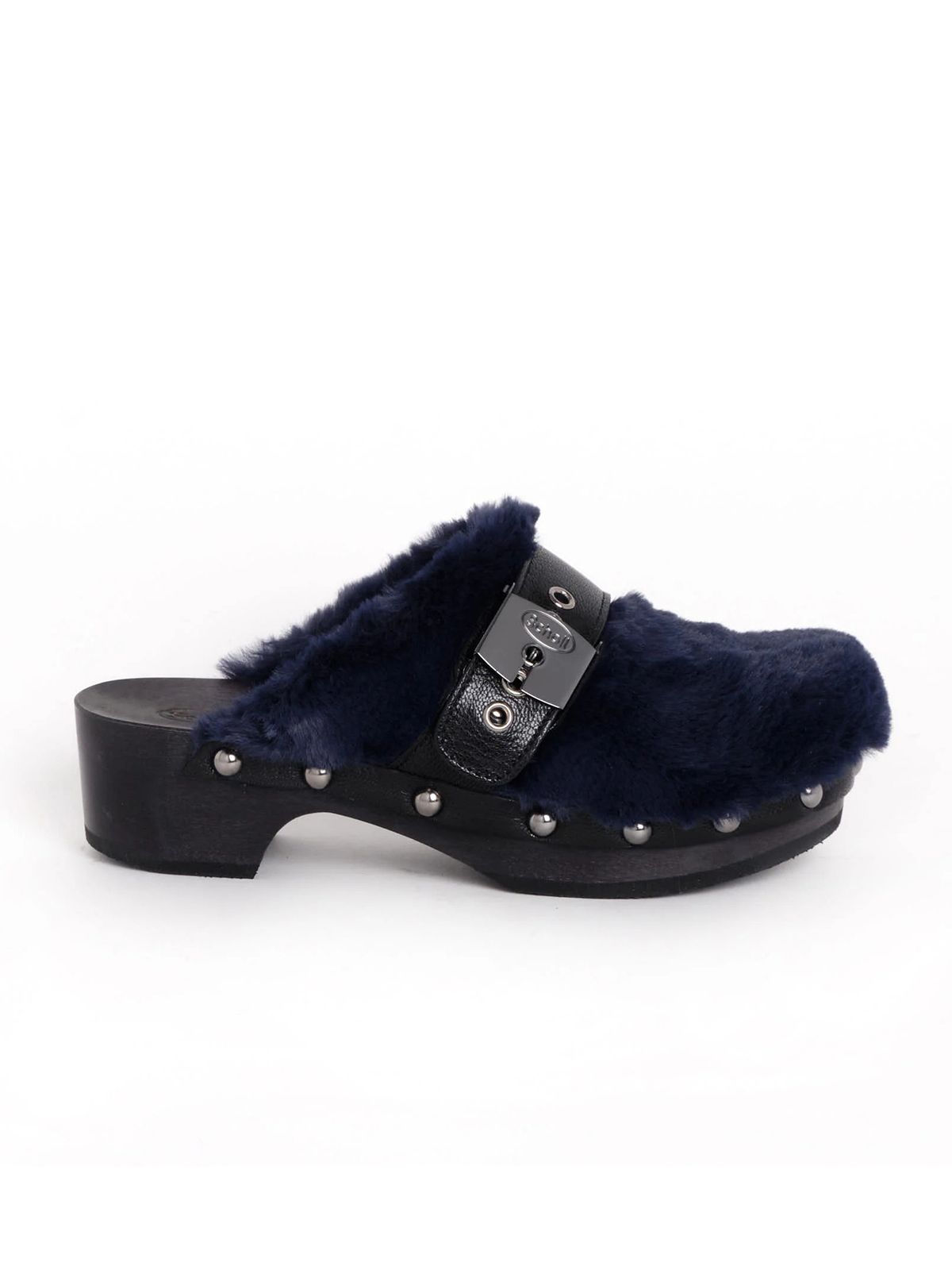 Scholl Clogs γούνινα Pescura Alaska Μπλε