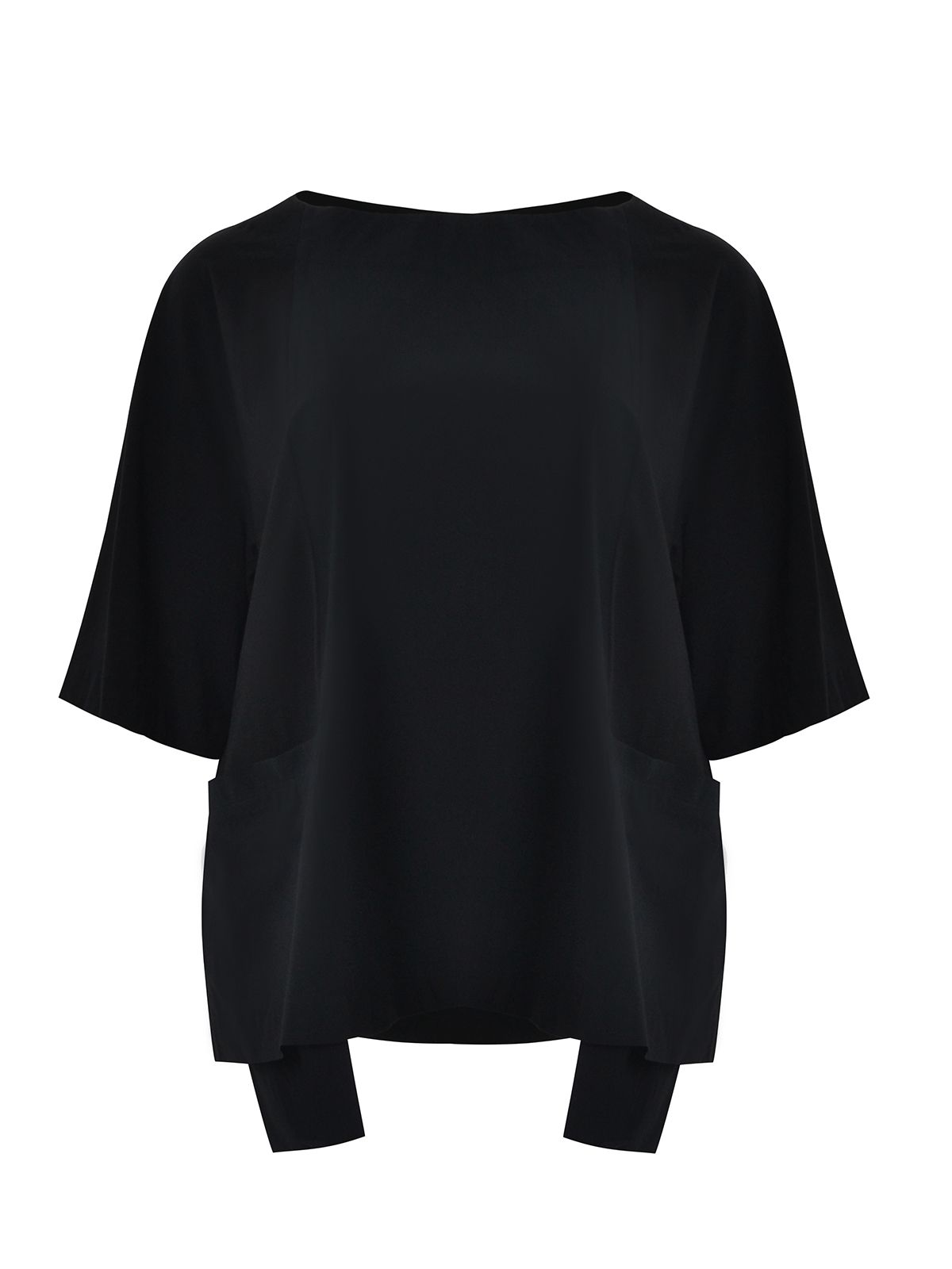 Mat Fashion Μπλούζα t-shirt βαμβακερή με ποπλίνα Μαυρο