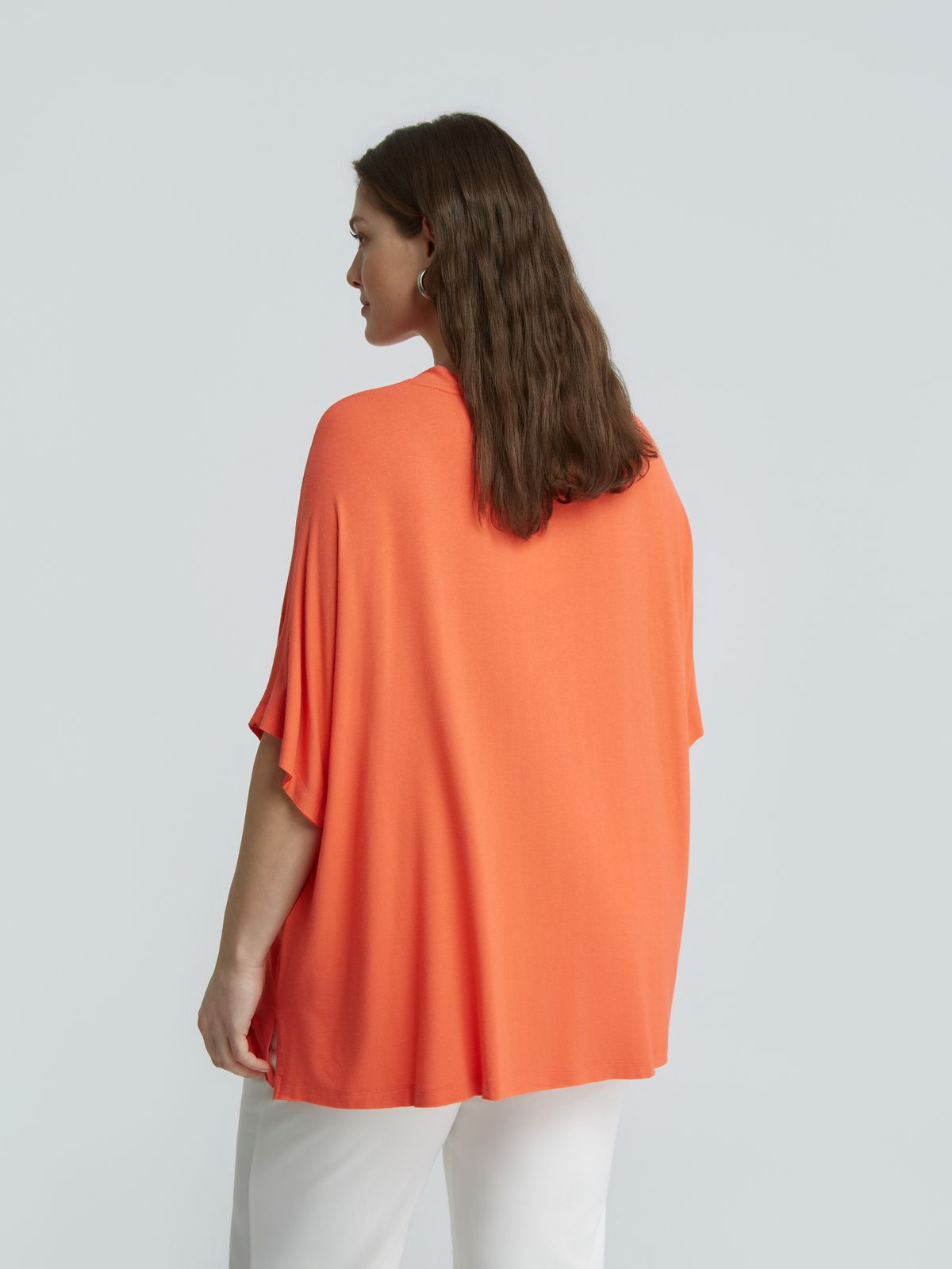 Short-sleeve viscose t-shirt