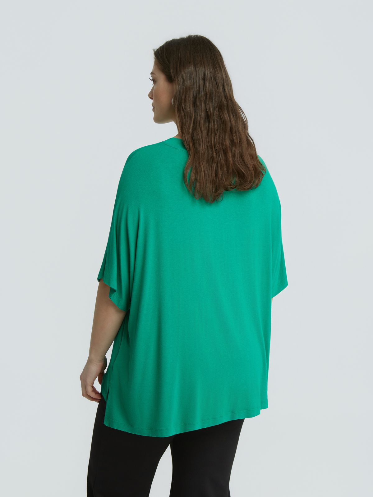 Short-sleeve viscose t-shirt