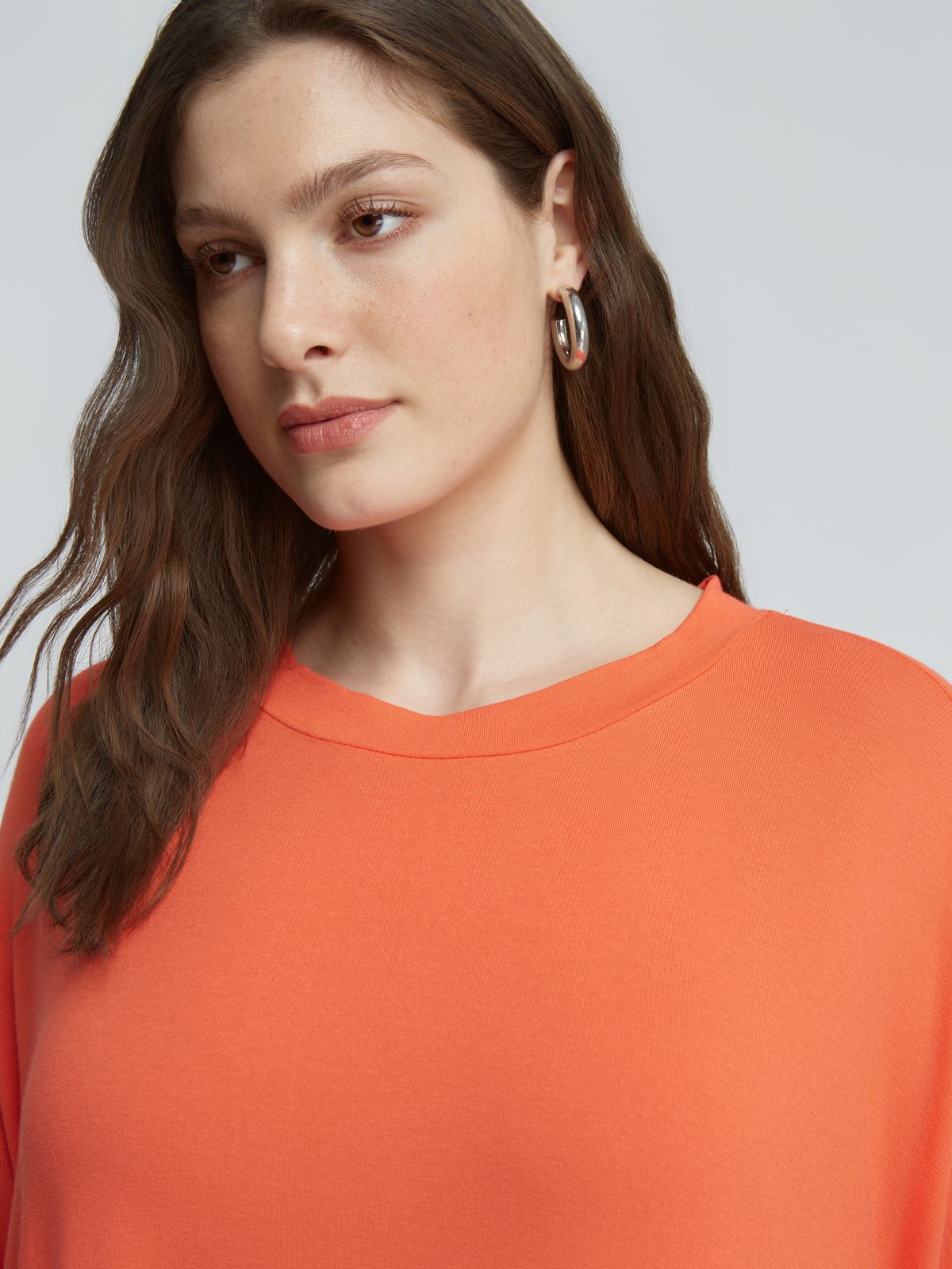 Short-sleeve viscose t-shirt
