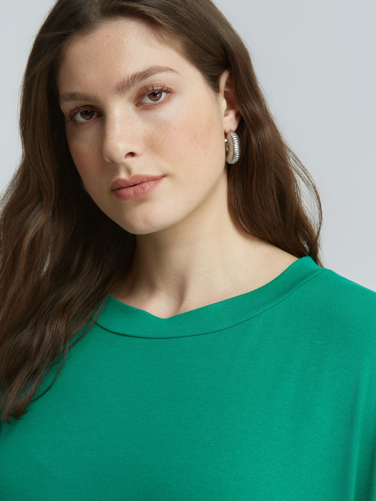 Short-sleeve viscose t-shirt