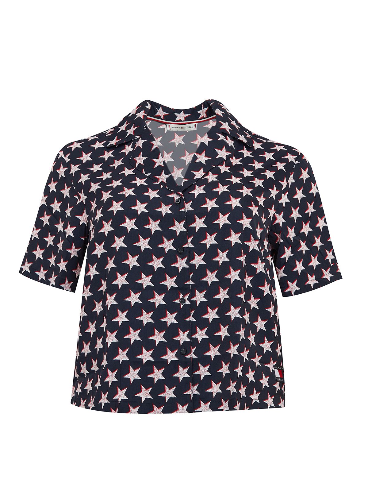 Star print pyjama shirt