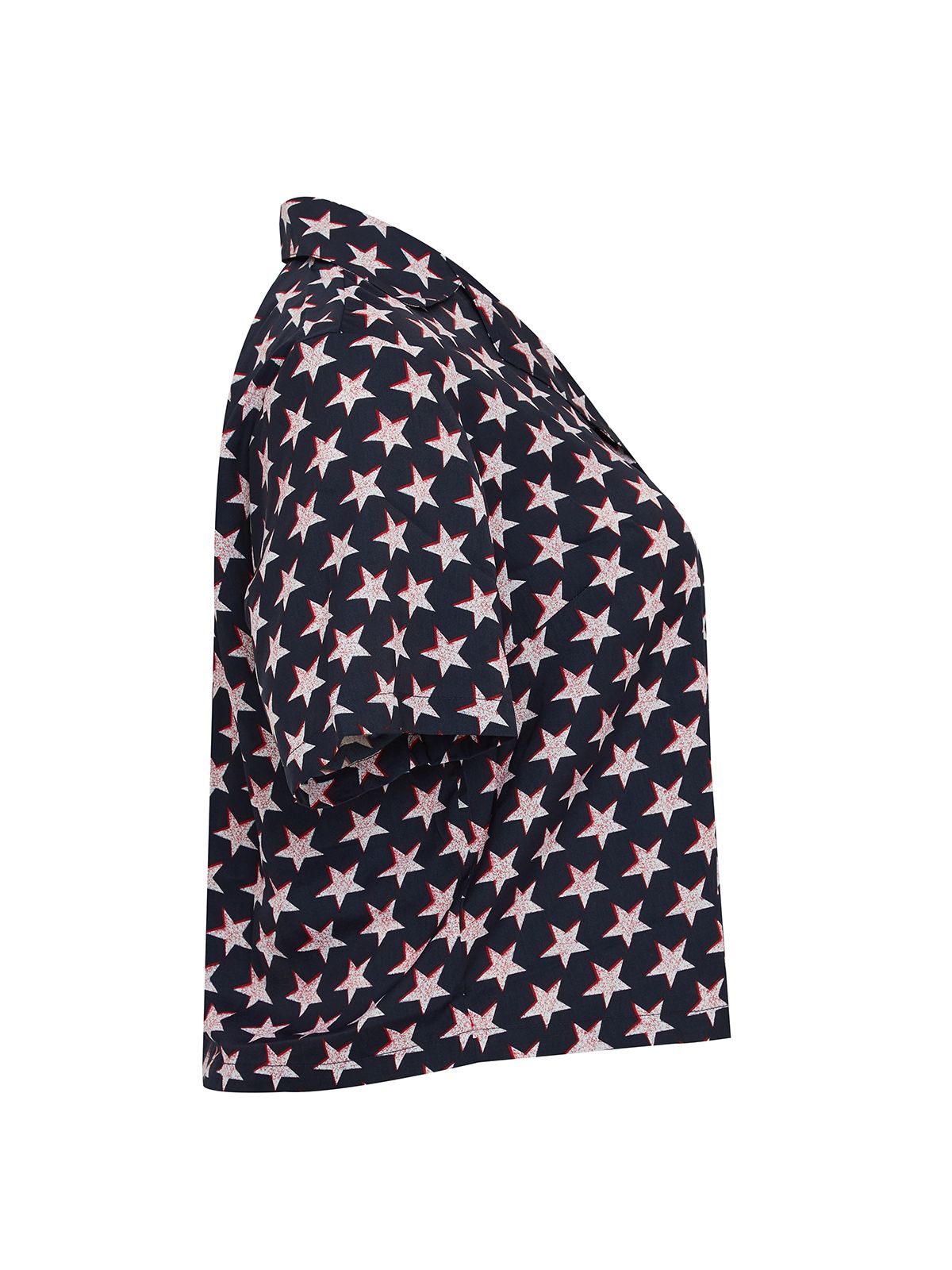 Star print pyjama shirt