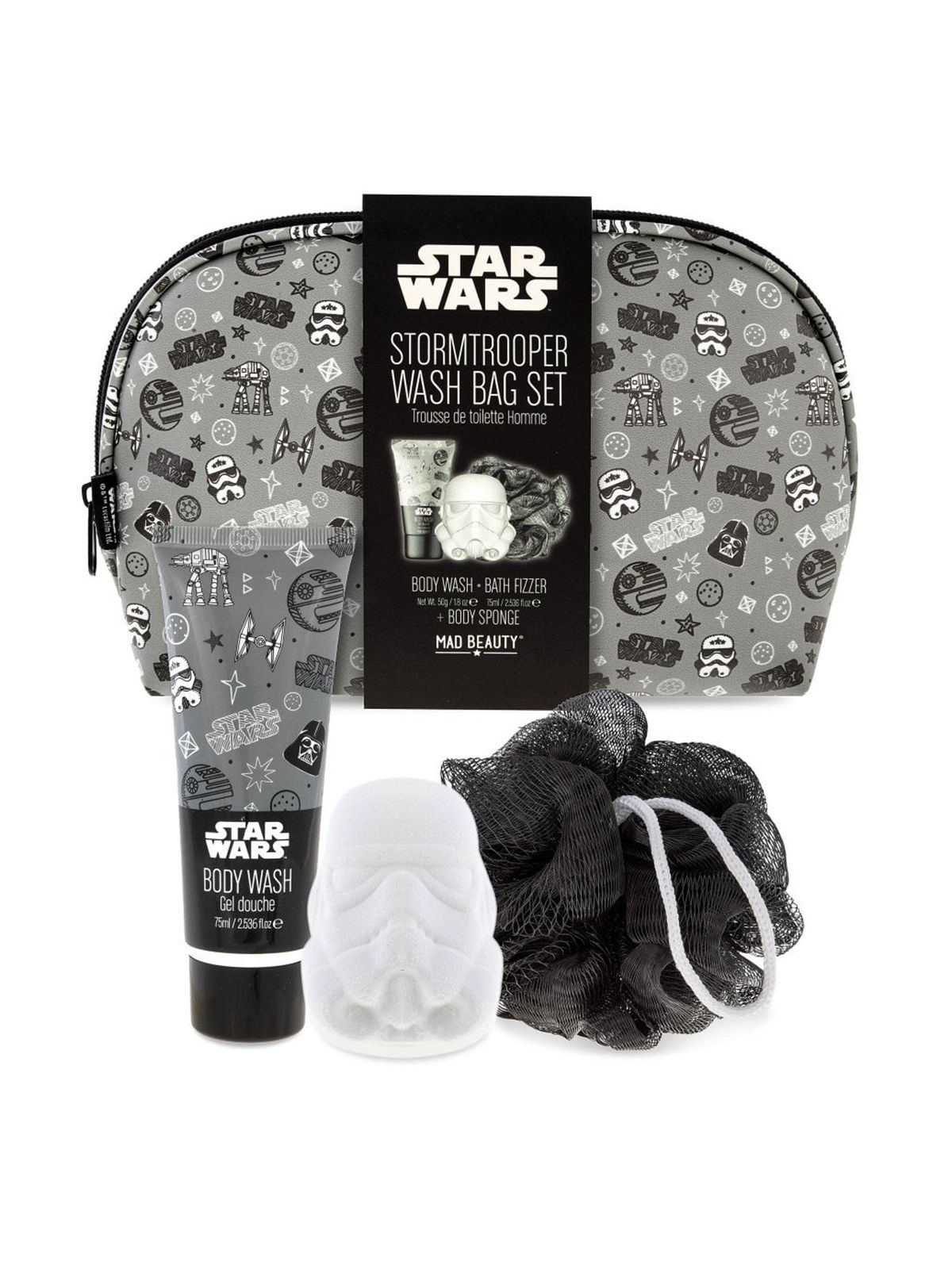 Star Wars Toiletry Bag With Body Wash, Fizzer And Puff Star Wars
