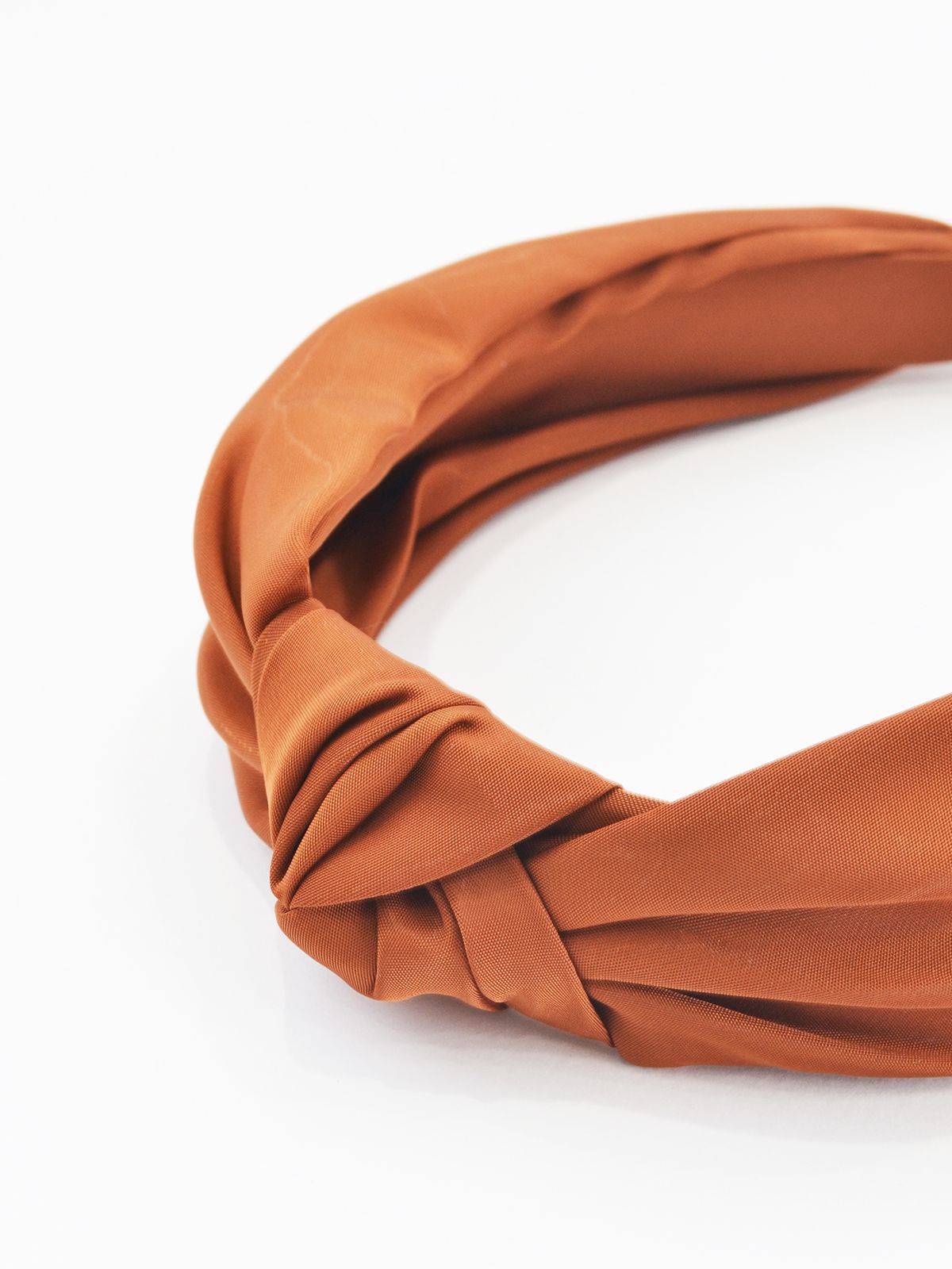 Mat Fashion Στέκα taffeta με κόμπο Πορτοκαλι