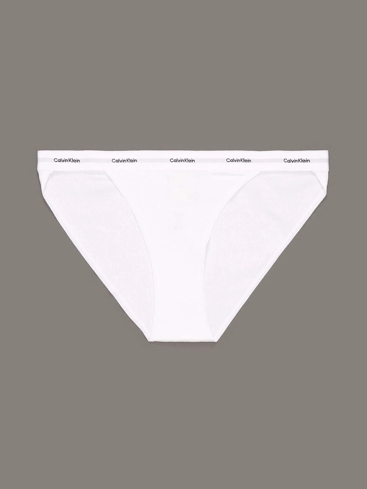 Calvin Klein Σλιπ Βαμβακερό Stretch Rib String Λευκο