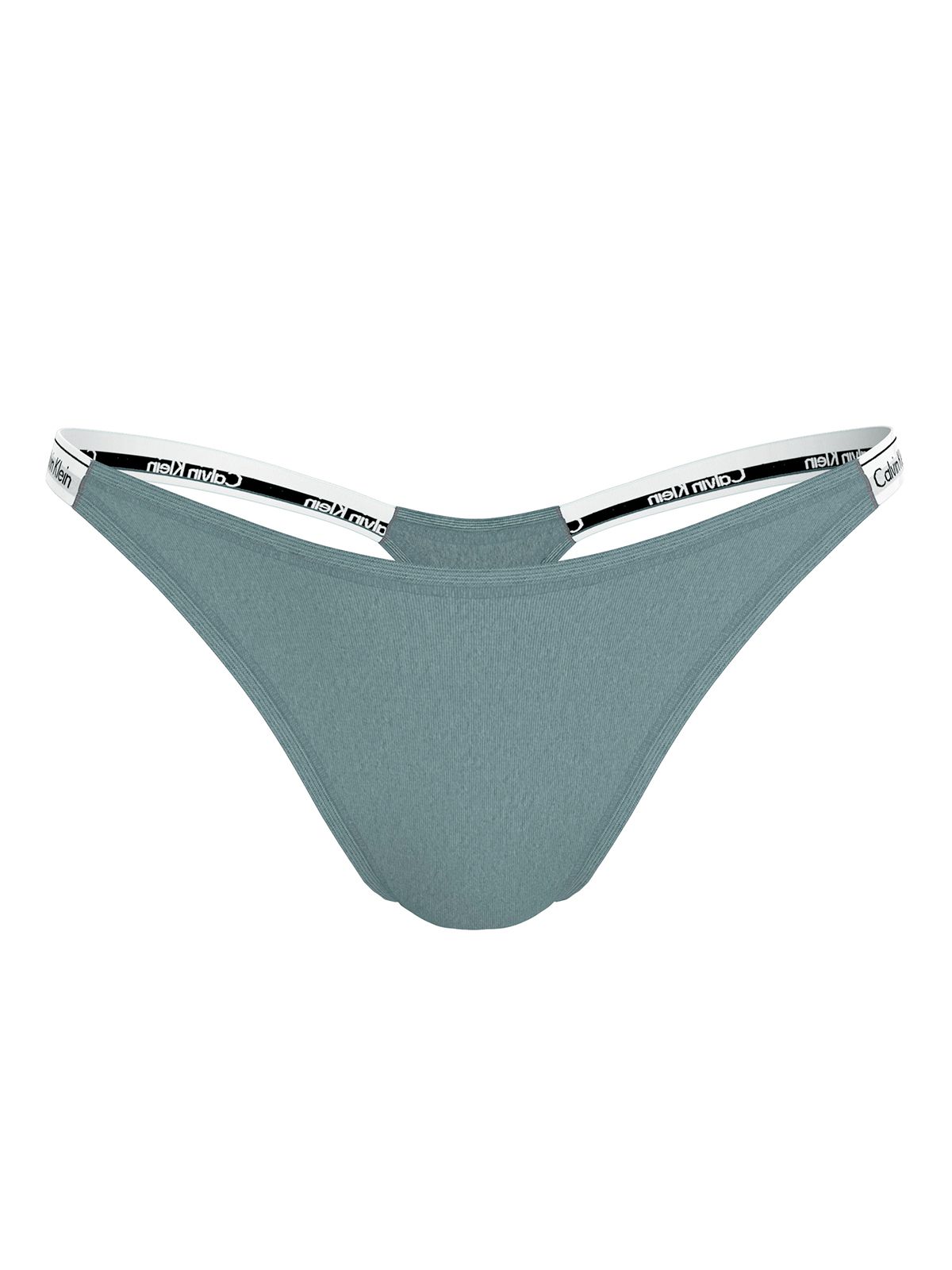 Calvin Klein Βαμβακερό Σλιπ Thong - Modern Logo Πρασινο