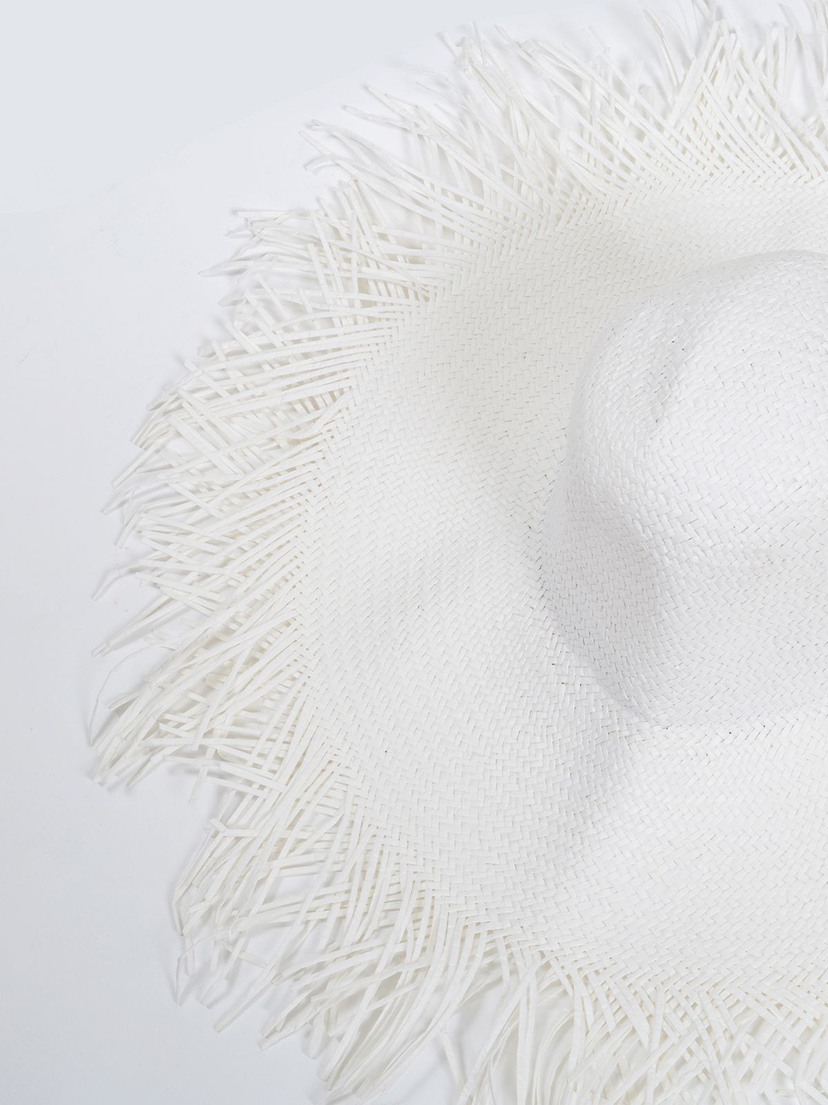 Structured straw dome hat