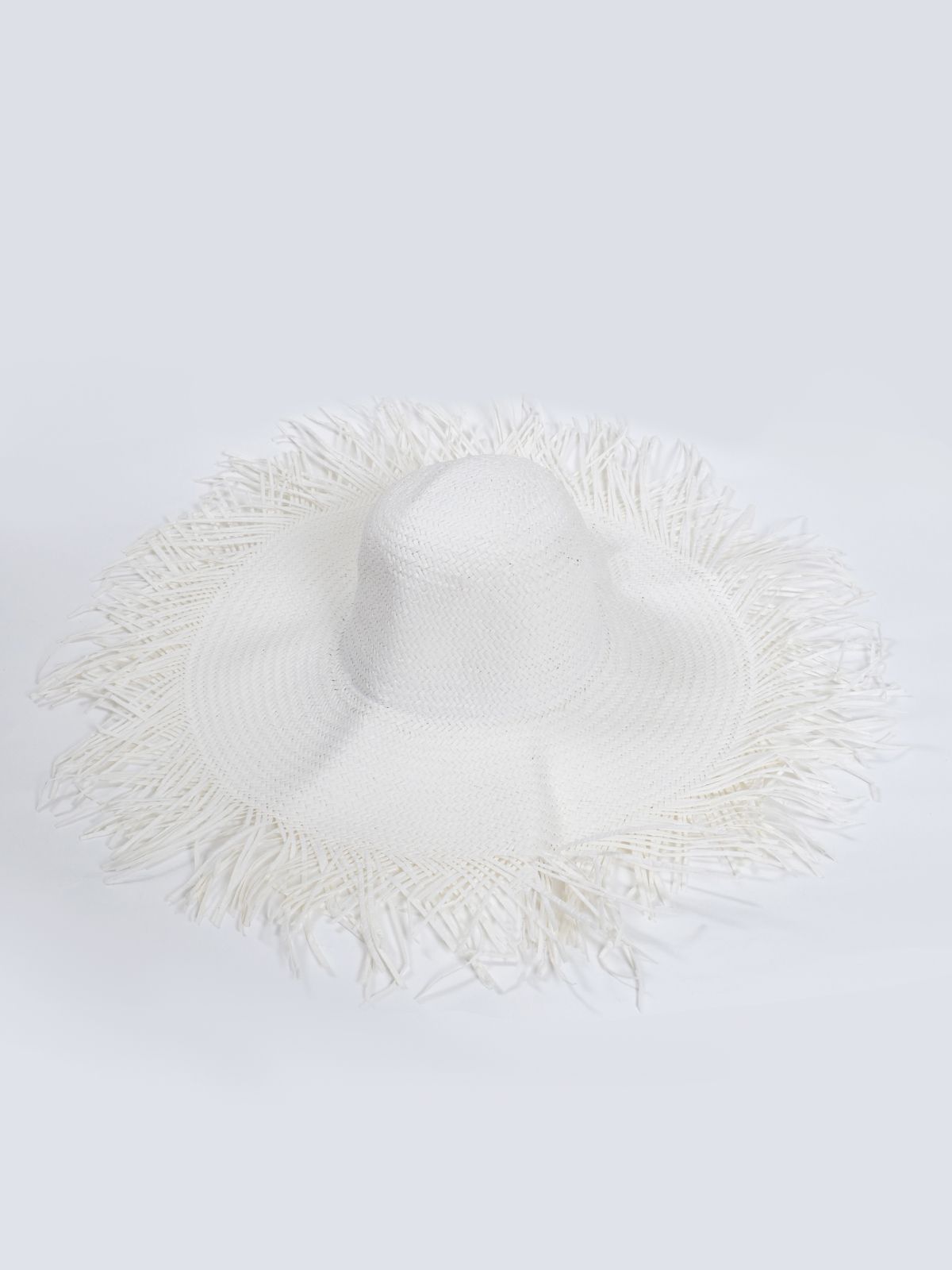 Structured straw dome hat