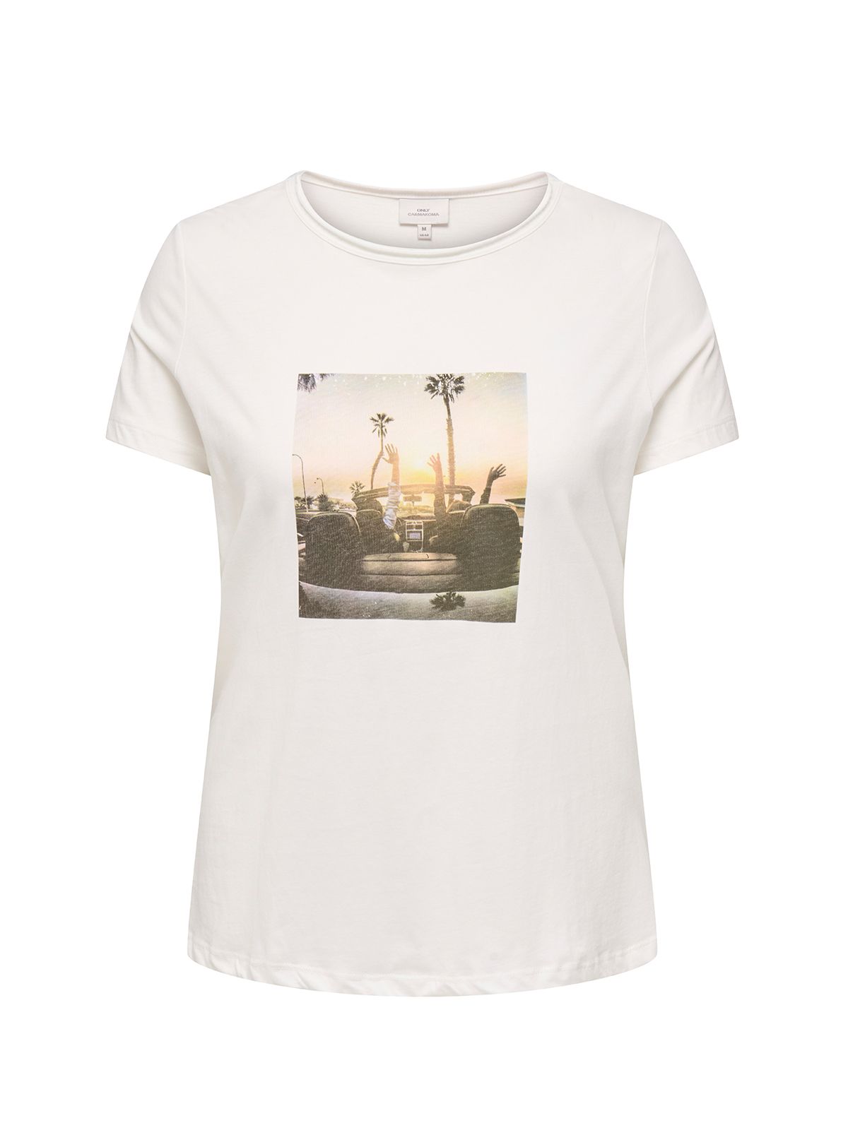 Only Carmakoma Μπλούζα t-shirt Cararna  Λευκο
