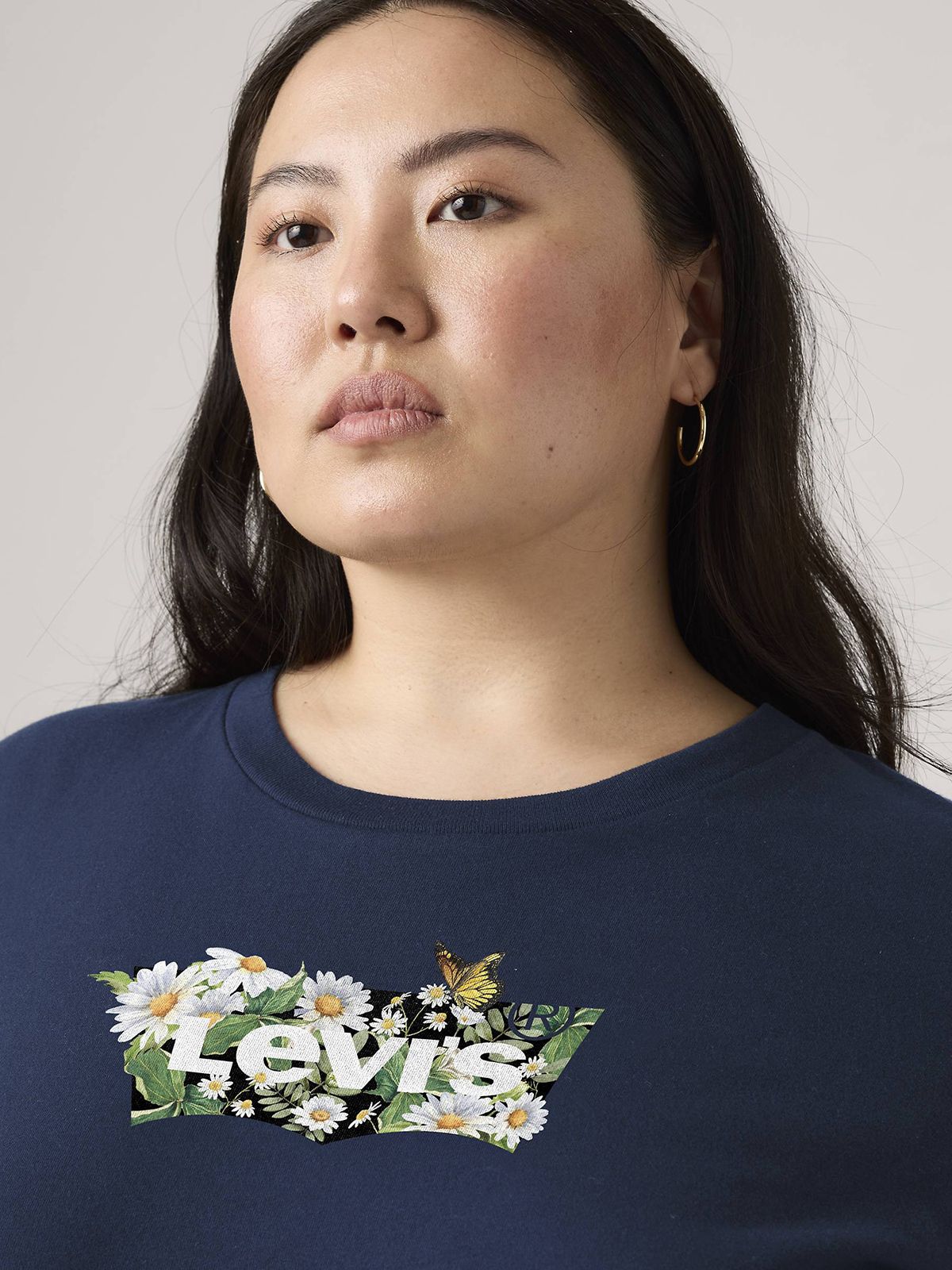 The Perfect Tee Daisy Navy Blue