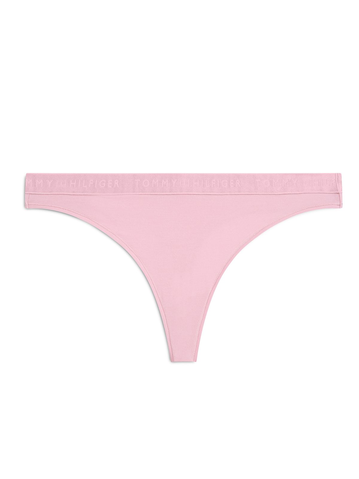 Tommy Hilfiger Σλιπ Tonal Repeat Logo Waistband Thong Ροζ