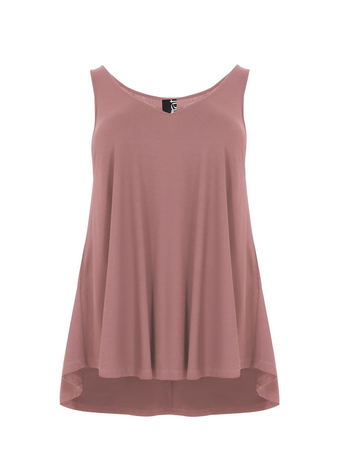 Mat Fashion Basic μπλούζα με στρογγυλάδα Ροζ
