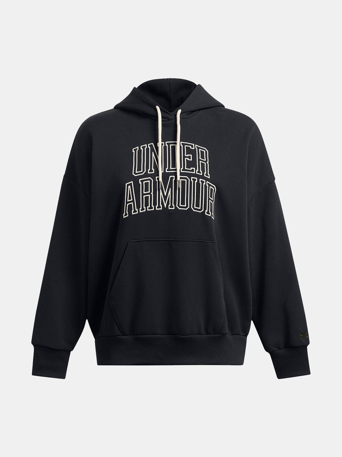 Under Armour Μπλούζα UA Icon Heavyweight Terry Oversized Hoodie Μαυρο
