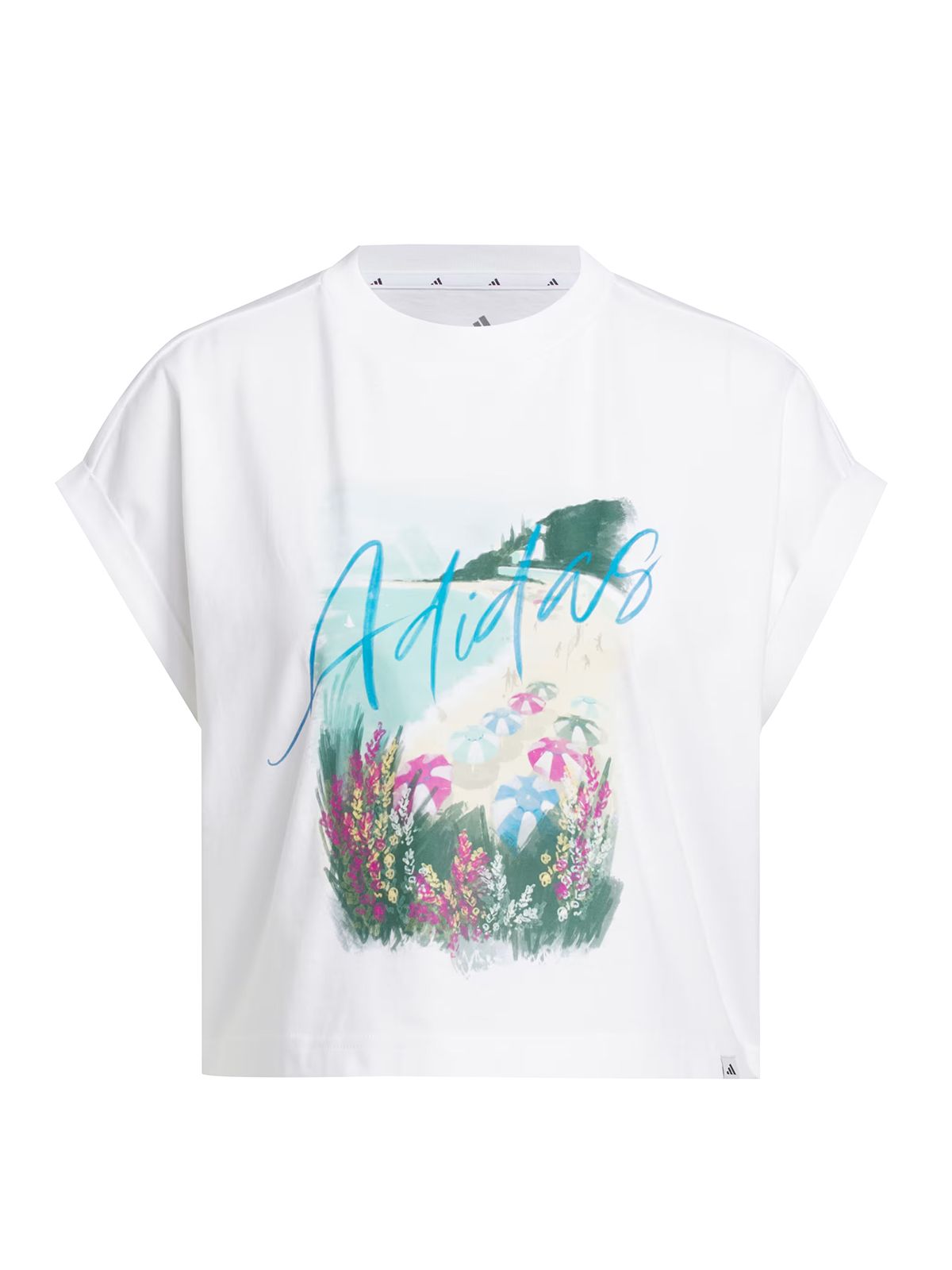 Adidas Μπλούζα Summer Romance Graphic T-shirt Λευκο
