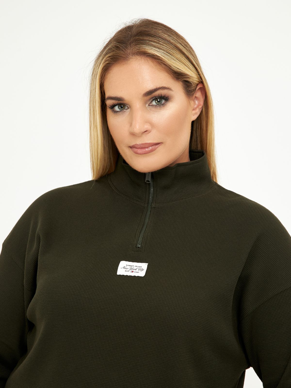 Essential Waffle Knit Lounge Sweatshirt