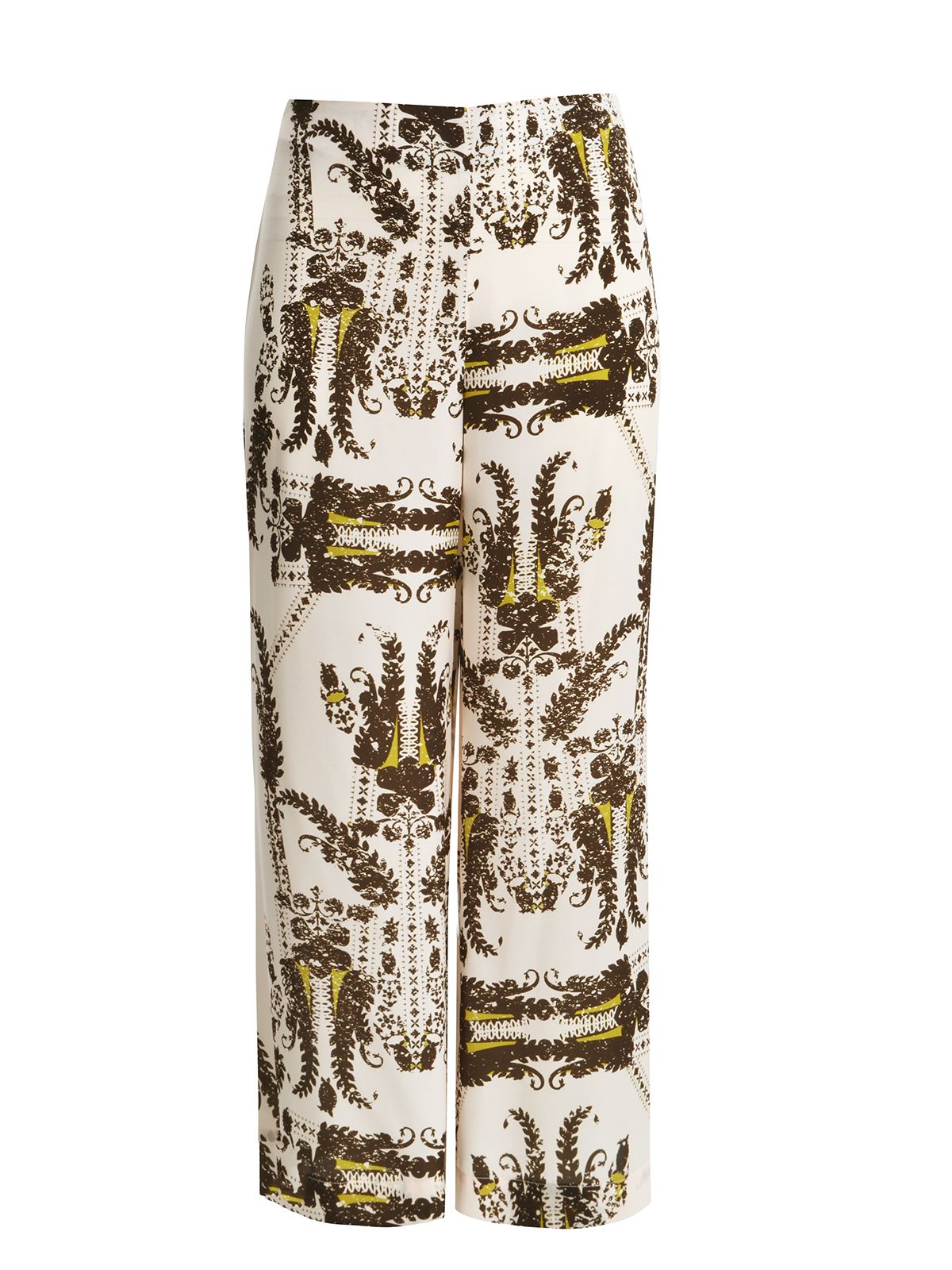 Mat Fashion Εμπριμέ παντελόνα με paisley σχέδιο Καφε, Μπεζ