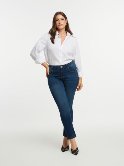 Ψηλόμεσο basic τζιν σε slim γραμμή
