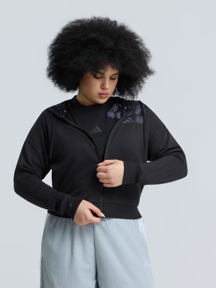 Ζακέτα Essentials French Terry 3-Stripes Full-Zip Hoodie