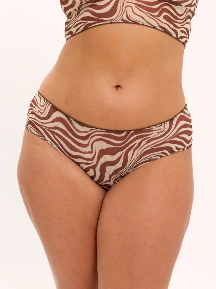 Διχτυωτό σλιπ Hipster Zebra