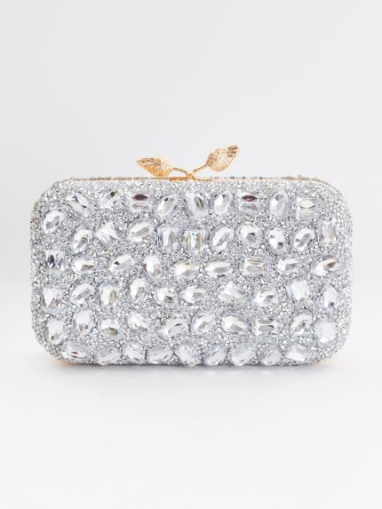 Τσάντα φάκελος με πέτρες & strass